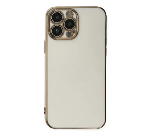 Apple iPhone 15 Pro Max Kılıf Volet Silikon - Beyaz