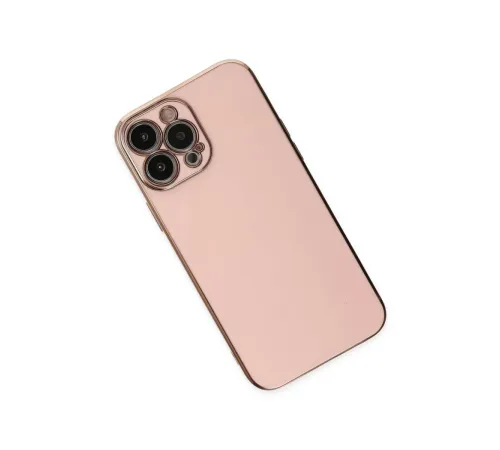 Apple iPhone 15 Pro Max Kılıf Volet Silikon - Pembe