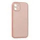 Apple iPhone 12 Kılıf Coco Deri Silikon Kapak - Pembe