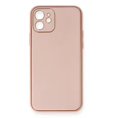 Apple iPhone 12 Kılıf Coco Deri Silikon Kapak - Pembe