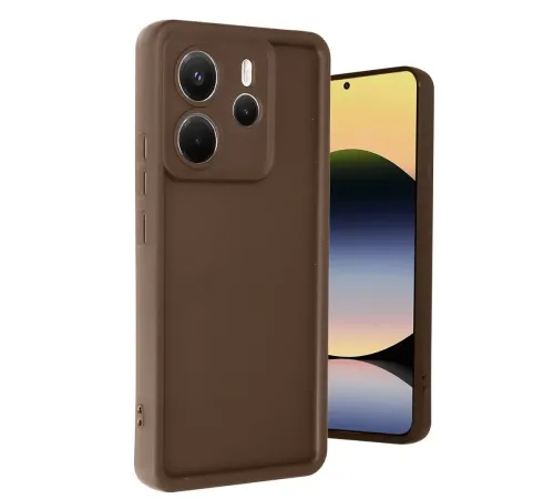 Xiaomi Redmi Note 14 4G Kılıf Viera Silikon - Kahverengi