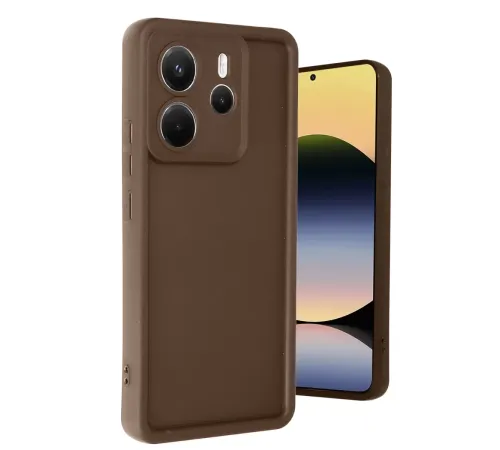 Xiaomi Redmi Note 14 4G Kılıf Viera Silikon - Kahverengi