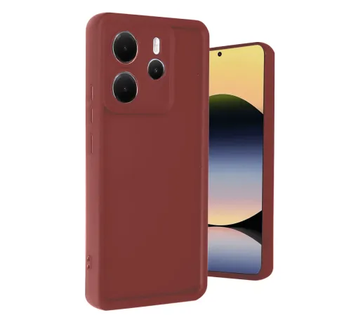 Xiaomi Redmi Note 14 4G Kılıf Viera Silikon - Bordo