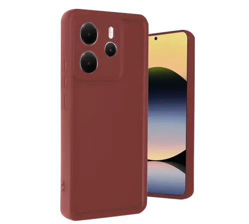 Xiaomi Redmi Note 14 4G Kılıf Viera Silikon - Bordo