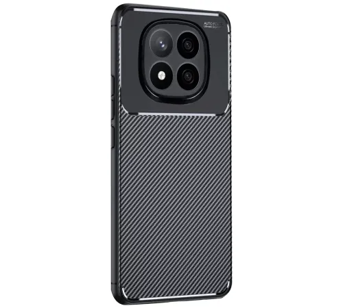 Xiaomi Redmi Note 14 Pro 4G Kılıf Auto Focus Karbon Kapak - Siyah