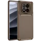 Xiaomi Redmi Note 14 Pro 4G Kılıf Auto Focus Karbon Kapak - Kahverengi