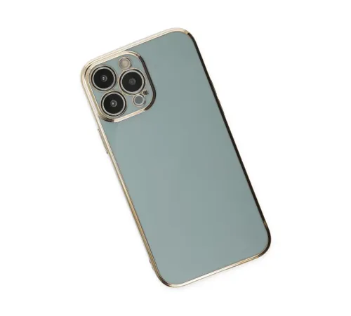 Apple iPhone 15 Pro Max Kılıf Volet Silikon - Açık Yeşil