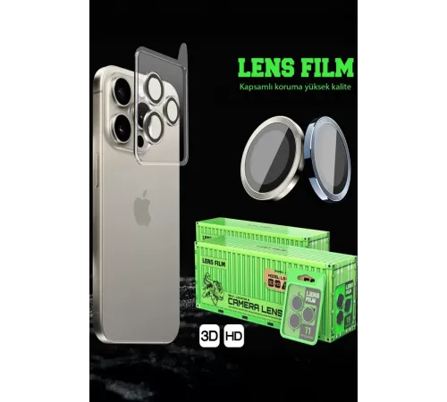 Samsung Galaxy A35 5G Raze Metal Kamera Lens - Gümüş