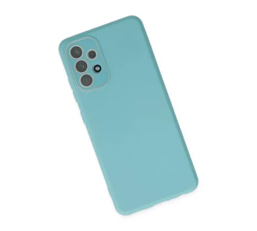 Samsung Galaxy A33 5G Kılıf Lansman Glass Kapak - Turkuaz