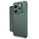 Xiaomi Redmi Note 14 4G Kılıf Auto Focus Karbon Kapak - Koyu Yeşil