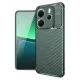 Xiaomi Redmi Note 14 4G Kılıf Auto Focus Karbon Kapak - Koyu Yeşil