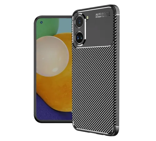 Xiaomi Poco X7 Pro Kılıf Auto Focus Karbon Kapak - Siyah