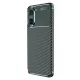 Xiaomi Poco X7 Pro Kılıf Auto Focus Karbon Kapak - Koyu Yeşil