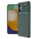 Xiaomi Poco X7 Pro Kılıf Auto Focus Karbon Kapak - Koyu Yeşil