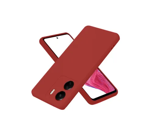 Xiaomi Redmi 13C Kılıf First Silikon - Bordo