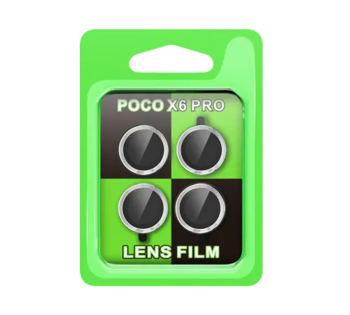 Xiaomi Poco X6 Pro Raze Metal Kamera Lens - Gümüş
