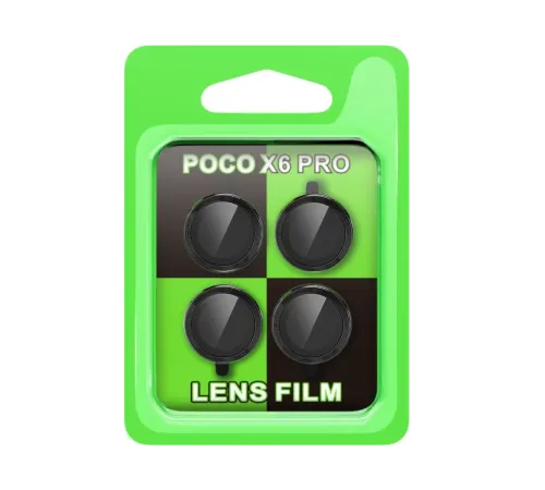 Xiaomi Poco X6 Pro Raze Metal Kamera Lens - Siyah