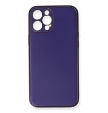 Apple iPhone 12 Pro Kılıf Coco Deri Silikon Kapak - Mor