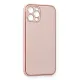 Apple iPhone 12 Pro Kılıf Coco Deri Silikon Kapak - Pembe