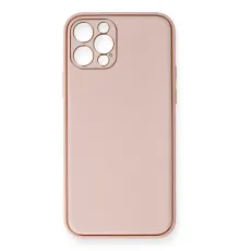 Apple iPhone 12 Pro Kılıf Coco Deri Silikon Kapak - Pembe