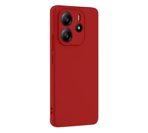 Xiaomi Redmi Note 14 4G Kılıf First Silikon - Kırmızı