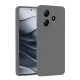 Xiaomi Redmi Note 14 4G Kılıf First Silikon - Gri