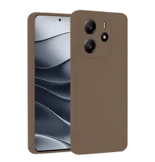 Xiaomi Redmi Note 14 4G Kılıf First Silikon - Kahverengi