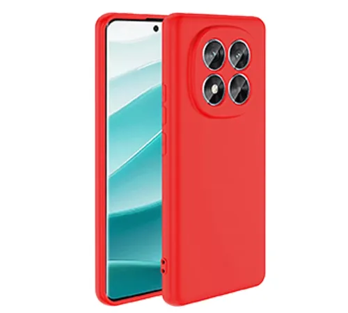 Xiaomi Redmi Note 14 Pro 4G Kılıf First Silikon - Kırmızı