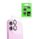 Apple iPhone 16 Raze Metal Kamera Lens - Pembe