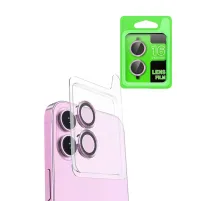 Apple iPhone 16 Raze Metal Kamera Lens - Pembe