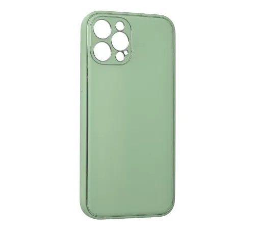 Apple iPhone 12 Pro Kılıf Coco Deri Silikon Kapak - Açık Yeşil
