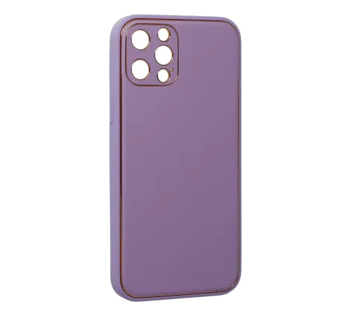Apple iPhone 12 Pro Kılıf Coco Deri Silikon Kapak - Lila