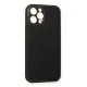 Apple iPhone 12 Pro Max Kılıf Coco Deri Silikon Kapak - Siyah
