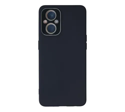 Reno 7 Lite Kılıf Lansman Glass Kapak - Lacivert