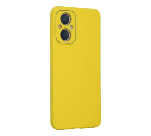 Reno 7 Lite Kılıf Lansman Glass Kapak - Sarı