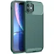 Apple iPhone 11 Kılıf Auto Focus Karbon Kapak - Koyu Yeşil
