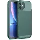 Apple iPhone 11 Kılıf Auto Focus Karbon Kapak - Koyu Yeşil