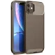 Apple iPhone 11 Kılıf Auto Focus Karbon Kapak - Kahverengi