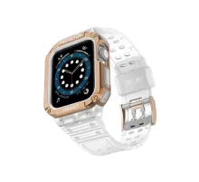 Apple Watch 42mm KR401 Silikon Kordon - Beyaz-Rose