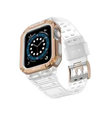Apple Watch 42mm KR401 Silikon Kordon - Beyaz-Rose