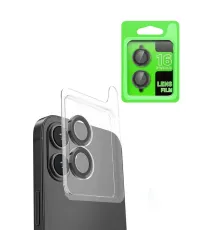 Apple iPhone 16 Plus Raze Metal Kamera Lens - Siyah