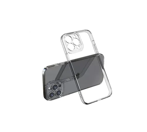 Apple iPhone 15 Pro Max Kılıf Lüx Şeffaf Silikon