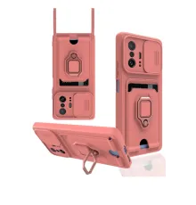 Xiaomi Mi 11T Pro Kılıf Zuma Kartvizitli Yüzüklü Silikon - Pembe