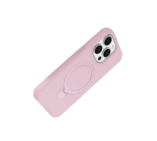 Apple iPhone 14 Pro Max Regal Magsafe Standlı Kapak - Açık Pembe