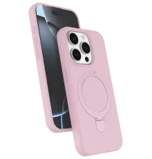 Apple iPhone 14 Pro Max Regal Magsafe Standlı Kapak - Açık Pembe
