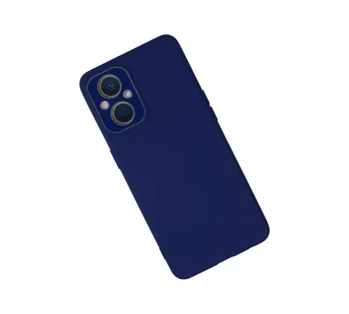 Reno 7 Lite Kılıf Lansman Glass Kapak - Sky Blue