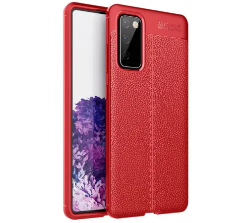Samsung Galaxy S20 FE Kılıf Auto Focus Kapak - Kırmızı
