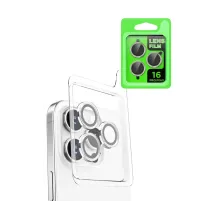 Apple iPhone 16 Pro Raze Metal Kamera Lens - Beyaz