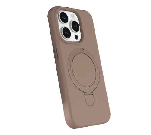 Apple iPhone 14 Pro Max Regal Magsafe Standlı Kapak - Çöl Titanyum