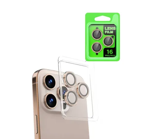 Apple iPhone 16 Pro Max Raze Metal Kamera Lens - Natural Grey